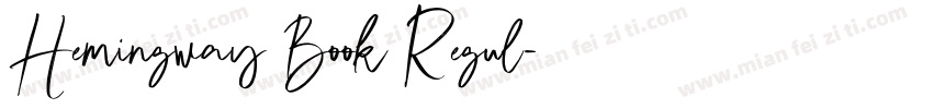 Hemingway Book Regul字体转换